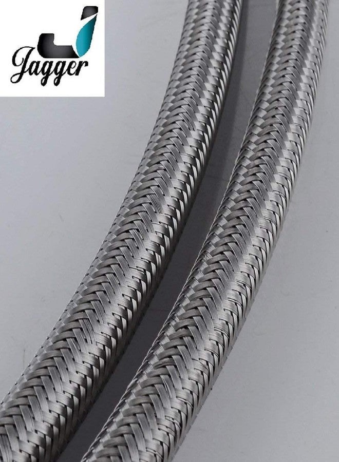JAGGER أنبوب توصيل سلكي من الفولاذ المقاوم للصدأ SS-304 من JAGGER JBA239 لسخان المياه/حوض الغسيل/خزان المرحاض، (مجموعة من قطعتين) (36 بوصة) - Image 5
